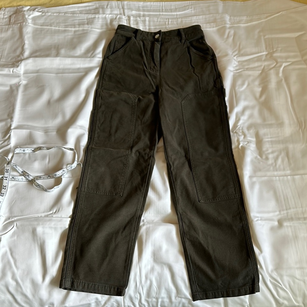Aritzia Dark Olive Cargo Pant